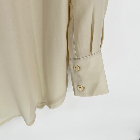 REMI X REVOLVE Michelle Button Up Shirt in Bone size Large - Picture 10 of 15